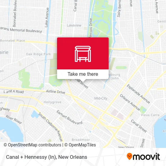 Canal + Hennessy (In) map