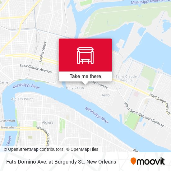 Fats Domino Ave. at Burgundy St. map