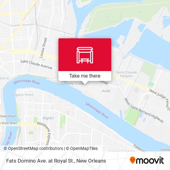 Mapa de Fats Domino Ave. at Royal St.