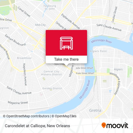 Carondelet at Calliope map