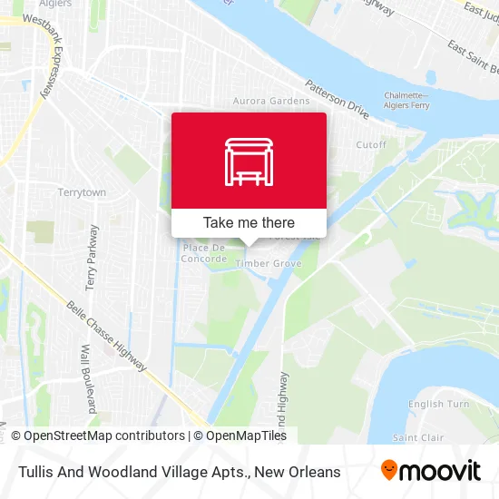 Mapa de Tullis And Woodland Village Apts.
