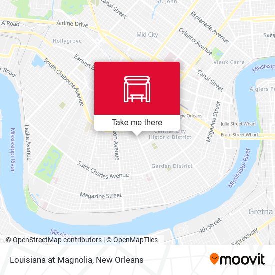 Louisiana at Magnolia map