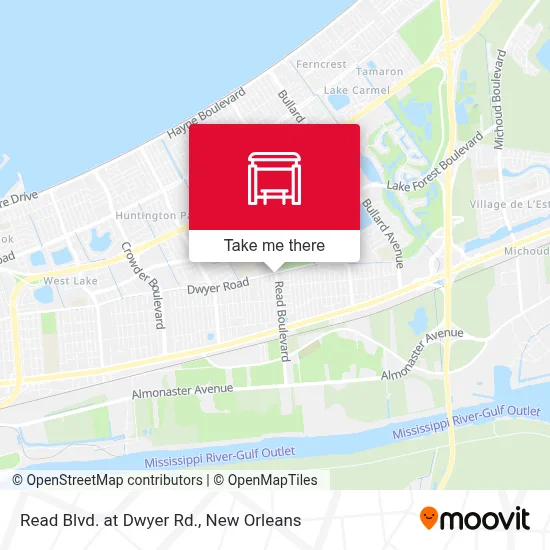 Read Blvd. at Dwyer Rd. map