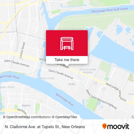 Mapa de N. Claiborne Ave. at Tupelo St.