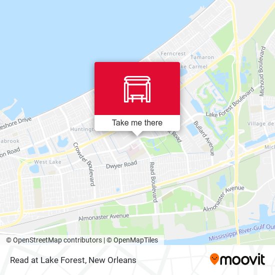 Read at Lake Forest map