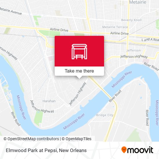 Elmwood Park at Pepsi map