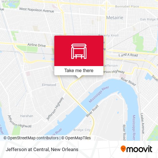 Jefferson at Central map