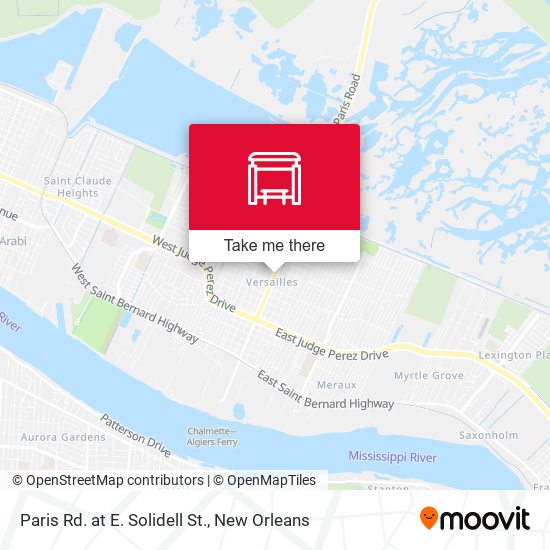 Mapa de Paris Rd. at E. Solidell St.
