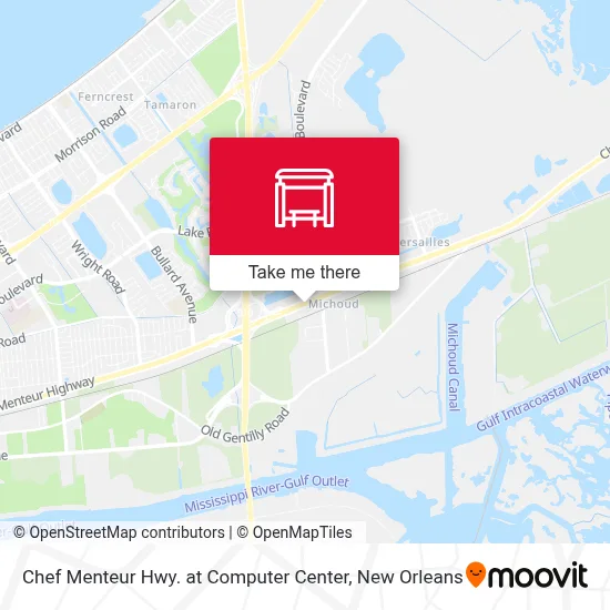Chef Menteur Hwy. at Computer Center map