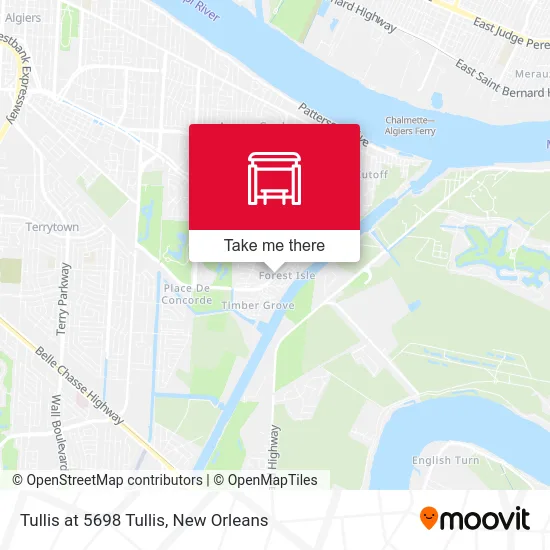 Tullis at 5698 Tullis map