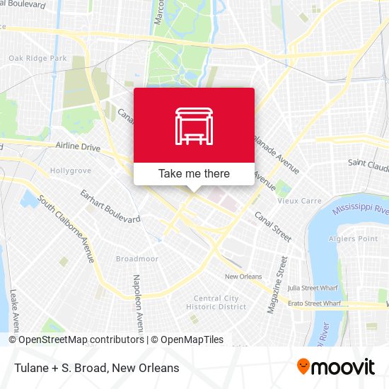 Mapa de Tulane + S. Broad