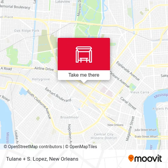 Tulane + S. Lopez map