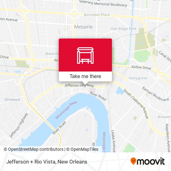 Jefferson + Rio Vista map