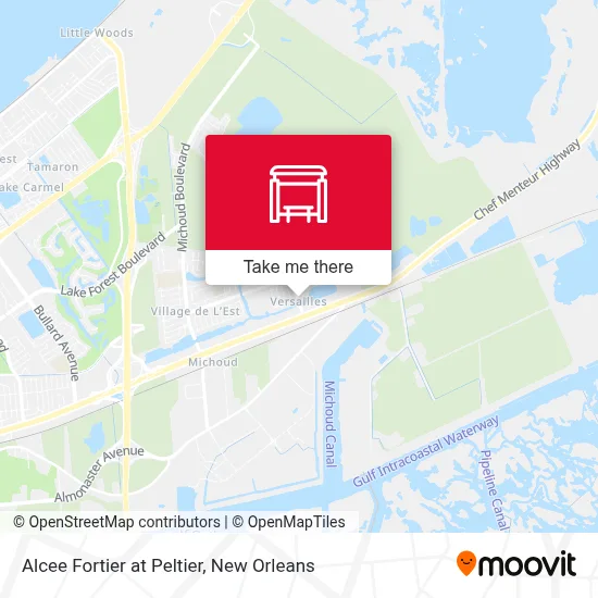 Alcee Fortier at Peltier map