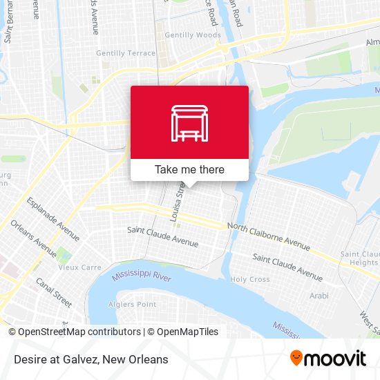 Desire at Galvez map