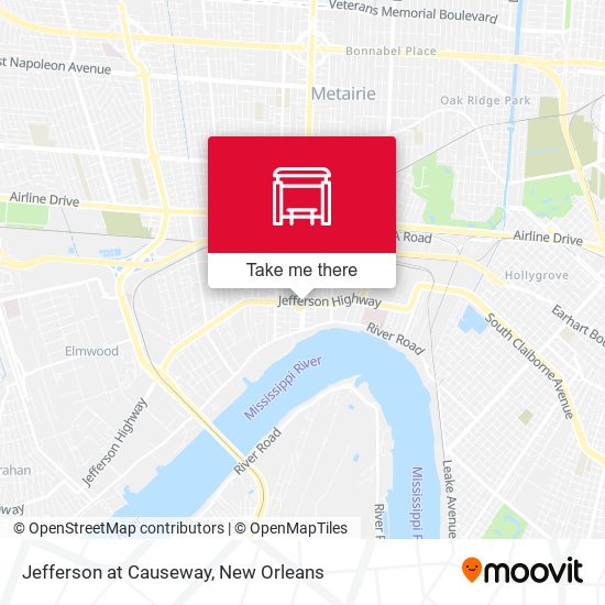 Jefferson at Causeway map