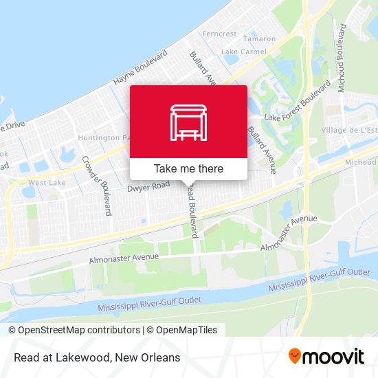 Read at Lakewood map