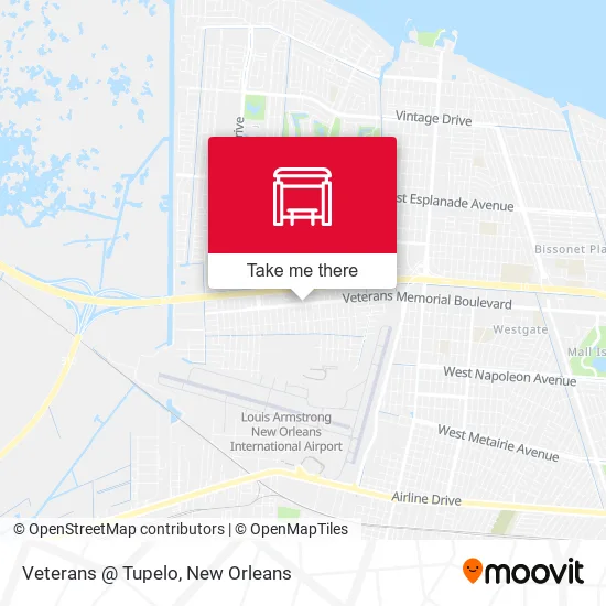Veterans @ Tupelo map