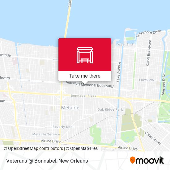 Veterans @ Bonnabel map