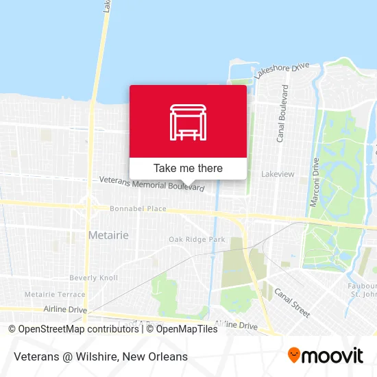 Veterans @ Wilshire map