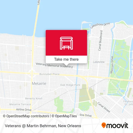 Veterans @ Martin Behrman map