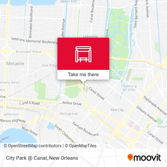 City Park @ Canal map