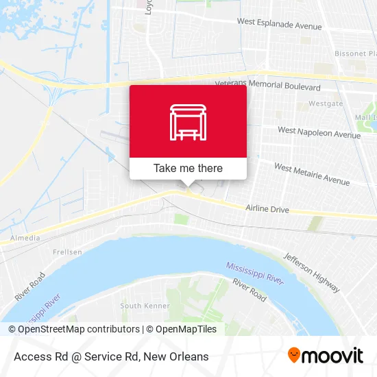 Access Rd @ Service Rd map