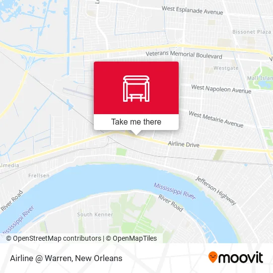 Airline @ Warren map