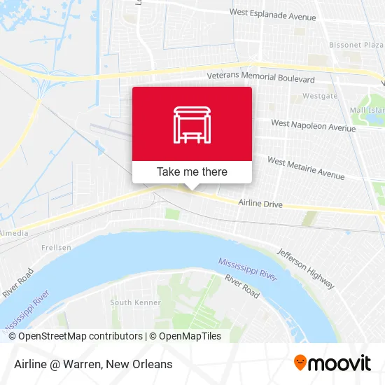 Airline @ Warren map