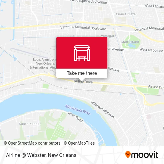 Airline @ Webster map