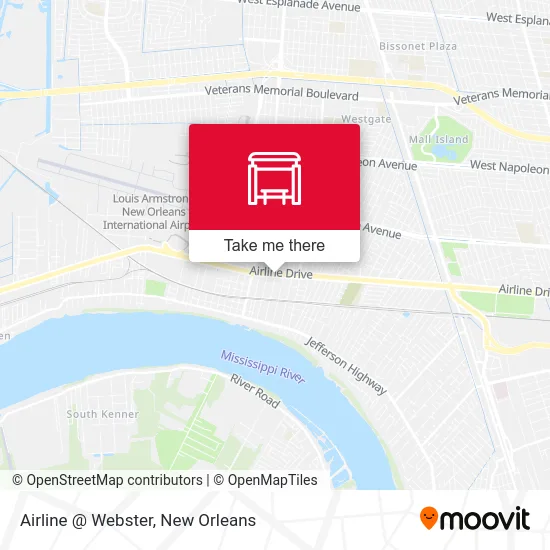 Airline @ Webster map