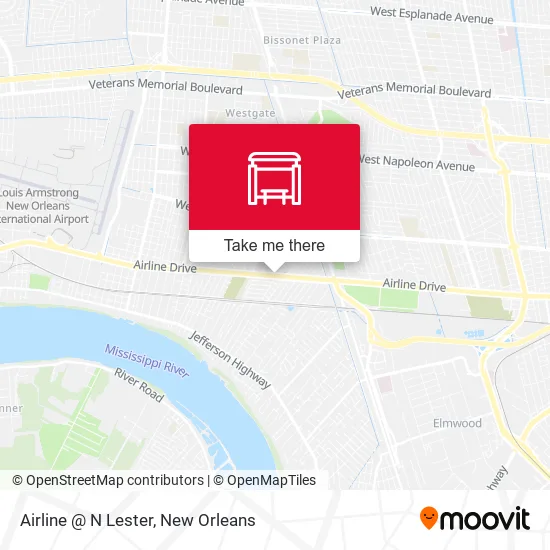 Airline @ N Lester map