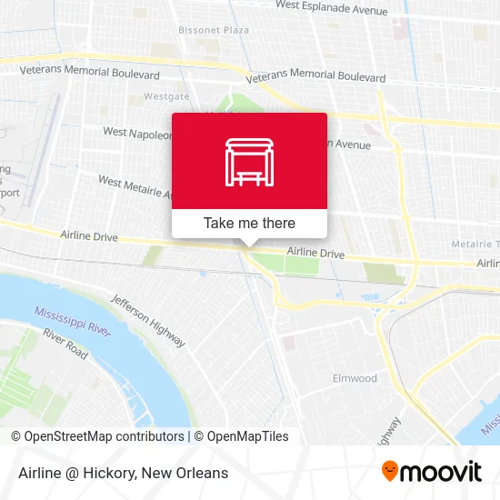 Airline @ Hickory map