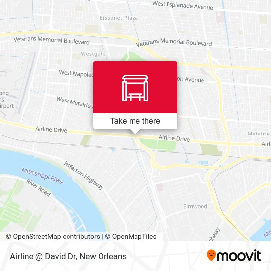 Airline @ David Dr map