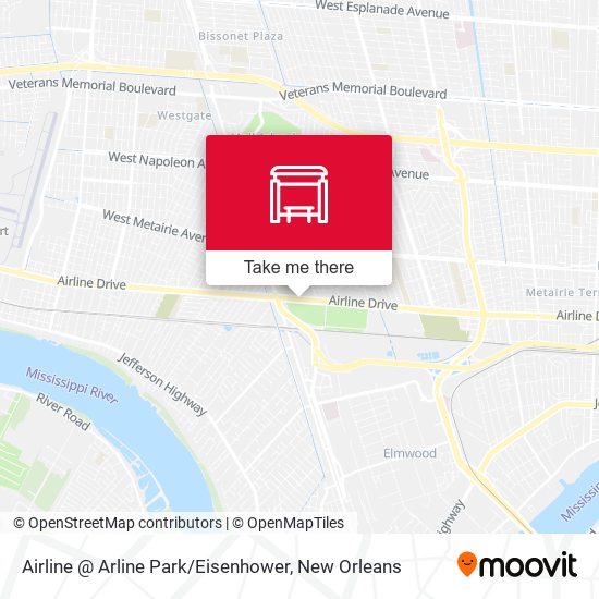 Airline @ Arline Park / Eisenhower map