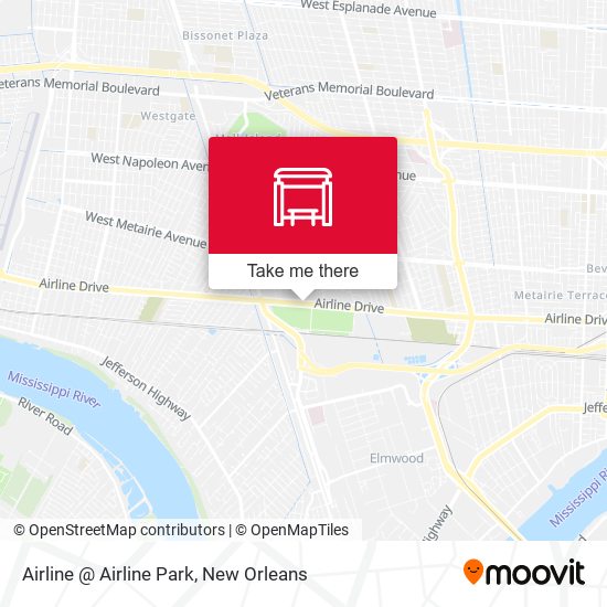 Mapa de Airline @ Airline Park
