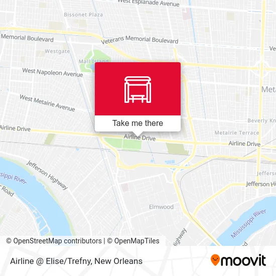 Airline @ Elise/Trefny map