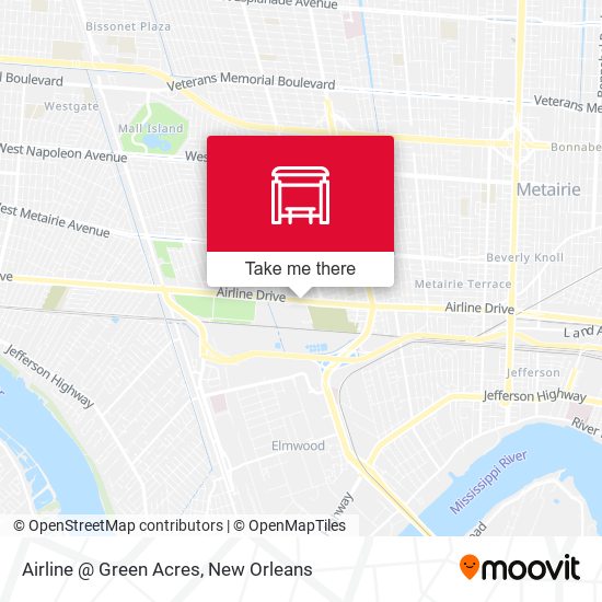 Airline @ Green Acres map