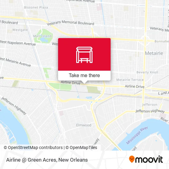 Airline @ Green Acres map