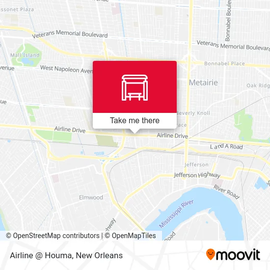 Airline @ Houma map