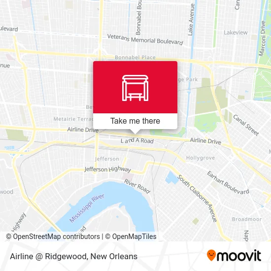 Airline @ Ridgewood map