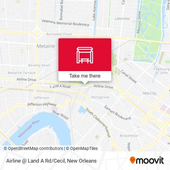 Airline @ Land A Rd/Cecil map