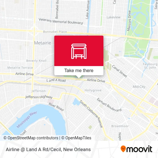 Airline @ Land A Rd/Cecil map