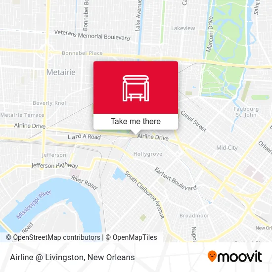 Airline @ Livingston map