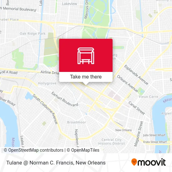 Mapa de Tulane @ Norman C. Francis