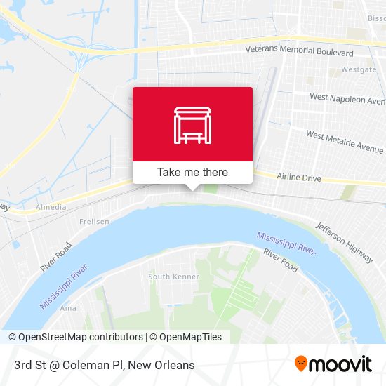 3rd St @ Coleman Pl map