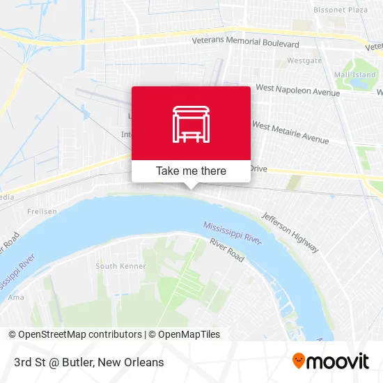 Mapa de 3rd St @ Butler