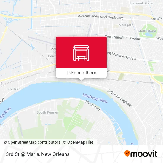 3rd St @ Maria map