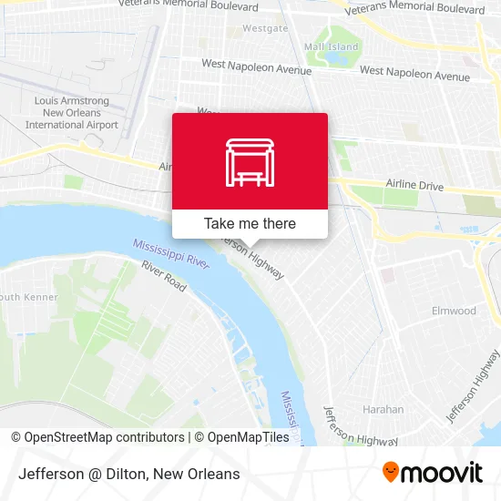 Jefferson @ Dilton map