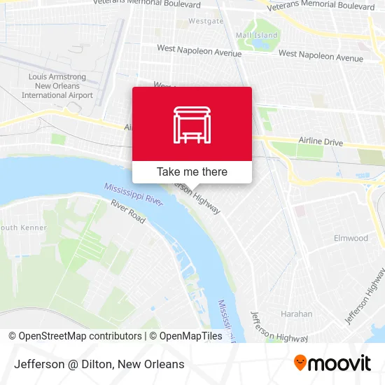 Jefferson @ Dilton map